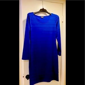 Venus electric blue body contouring dress